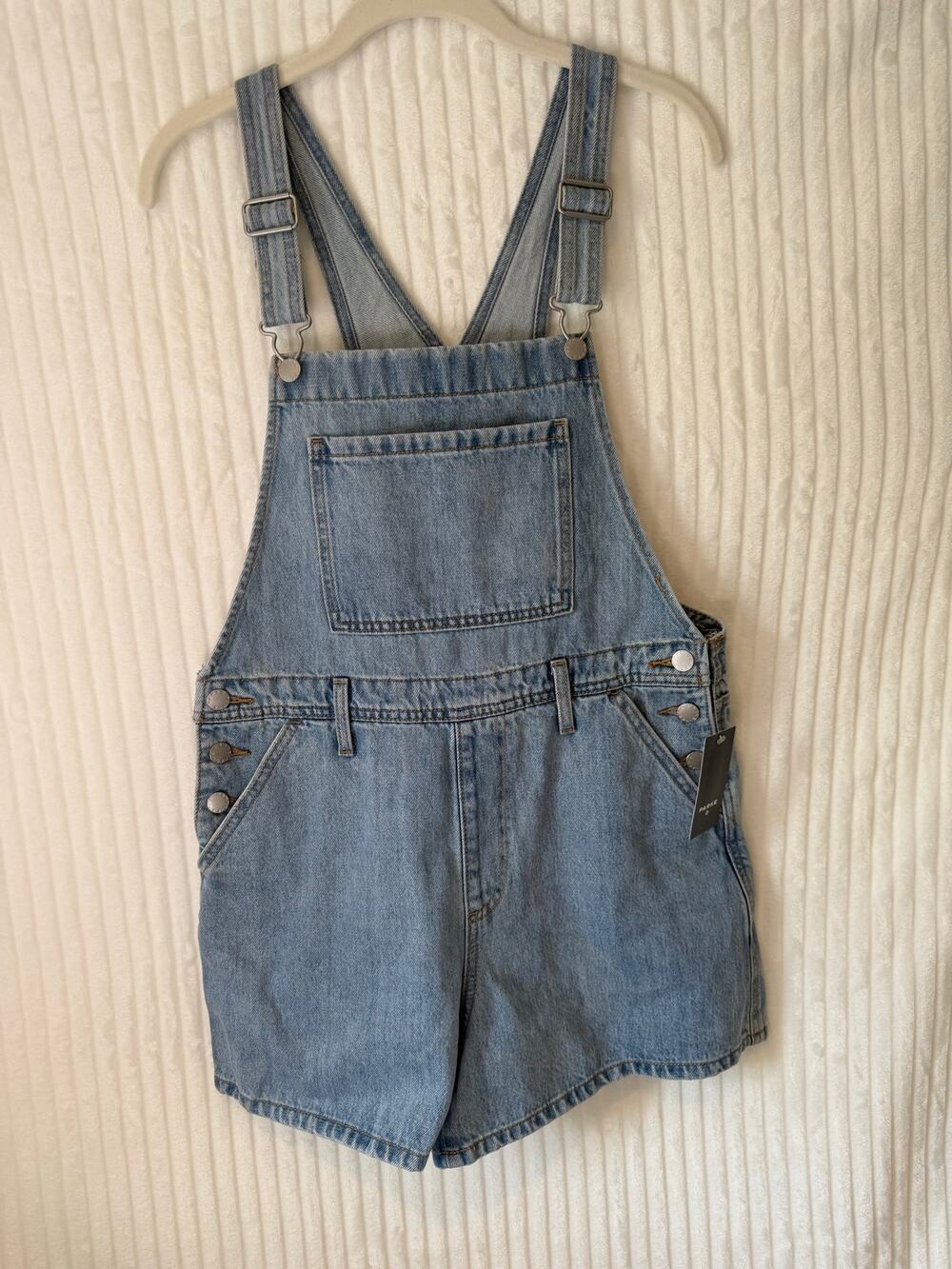 NWT Parke Denim Shortalls Size Small